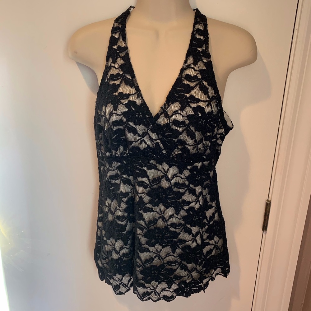 Sandra lace racerback top